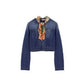 DENIM JACKET W SCARF