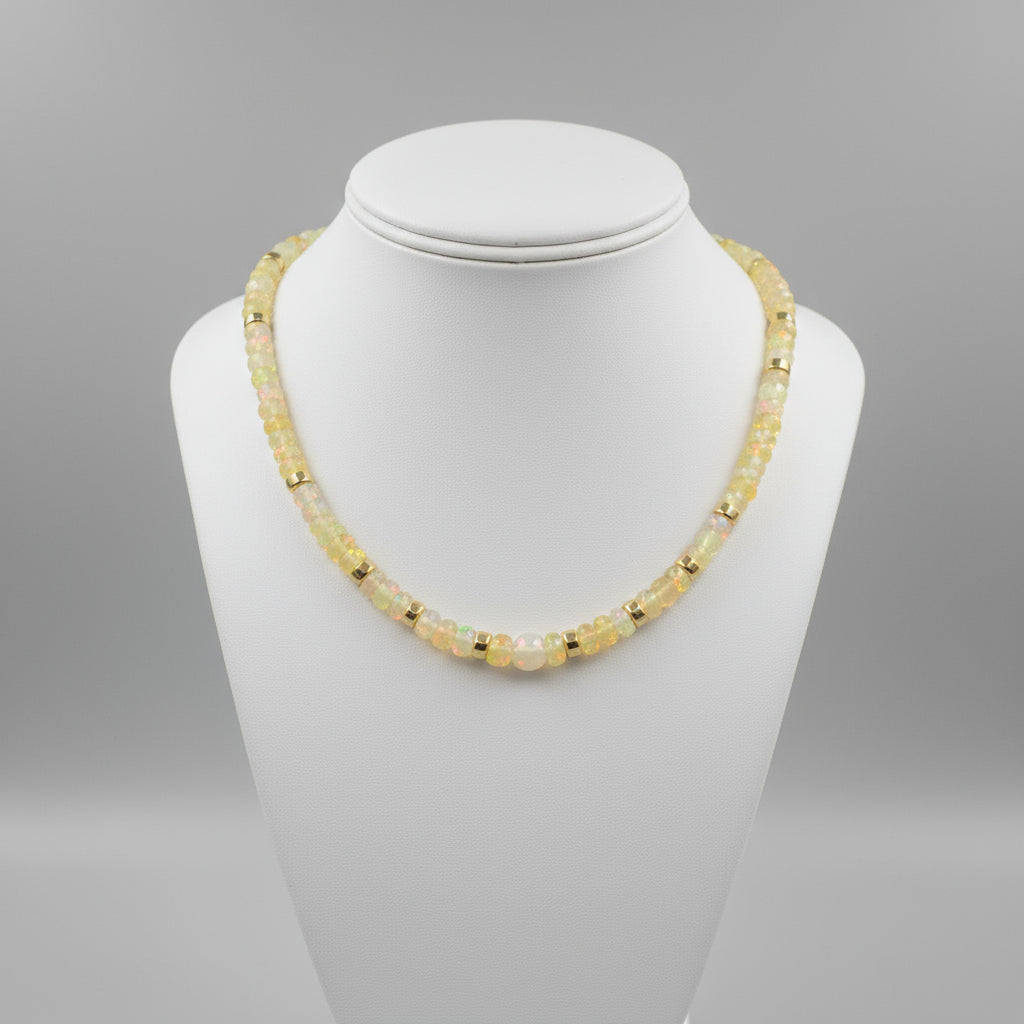 OPAL BEAD NECKLACE