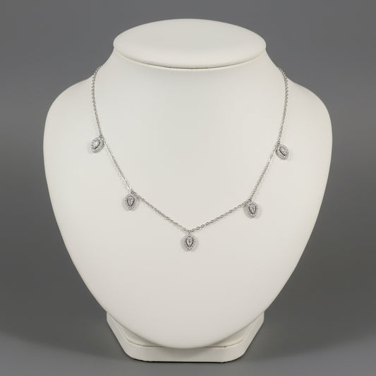 CZ TEARDROP NECKLACE