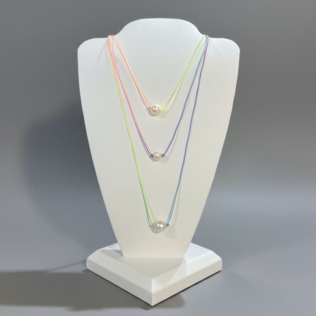 PEARL OMBRE CORD NECKLACE