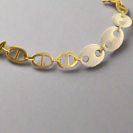 VERMEIL ENAMAL GUCCI LINK ANKLET