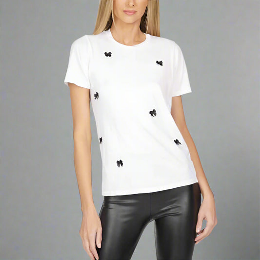 HALL BOW CREW NECK TEE