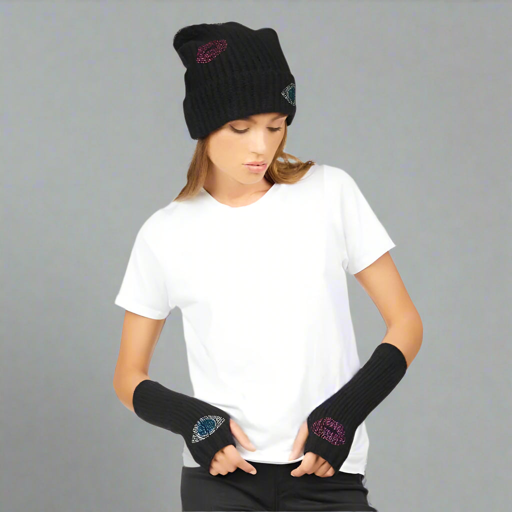 DIAMOND EYE CASHMERE FINGERLESS