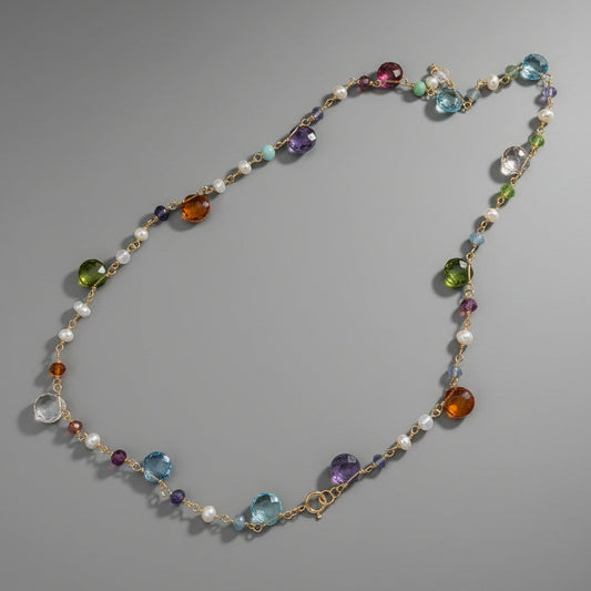 QUARTZ PEARL SS NECKLACE