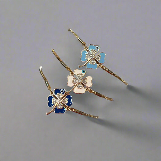 EVIL EYE CLOVER BRACELET