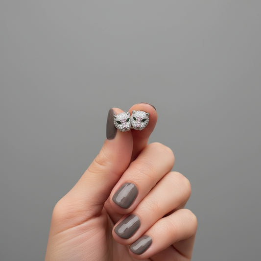 CARTIER STYLE PANTHER EARRINGS