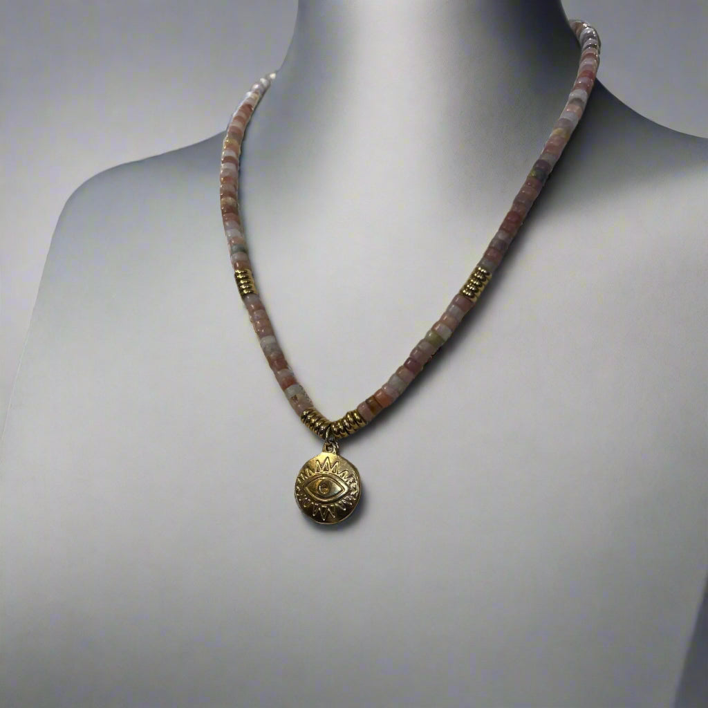 CHOKER WITH EVIL EYE CHARM