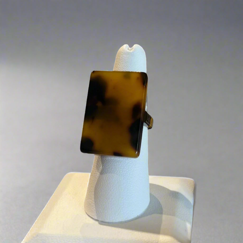 TORTOISE SHELL RING