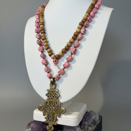 SKULL BRASS VINTAGE PENDANT