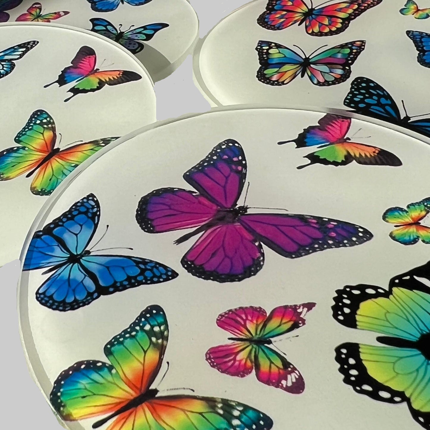 BUTTERFLY ROUND COASTER SET