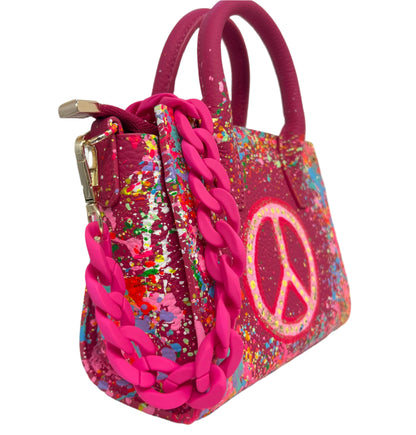CAMILA HAND PAINTED PEACE MINI BAG