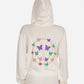 BUTTERFLY CHARM HAPPYFACE ZIP UP SWEATSHIRT