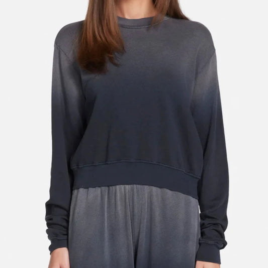 EXON CROP CREWNECK PULLOVER