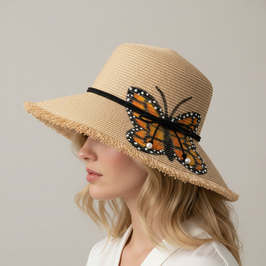 HAND PAINTED SUMMER HAT