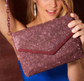 RED DORATHY ENVELOPE BAG