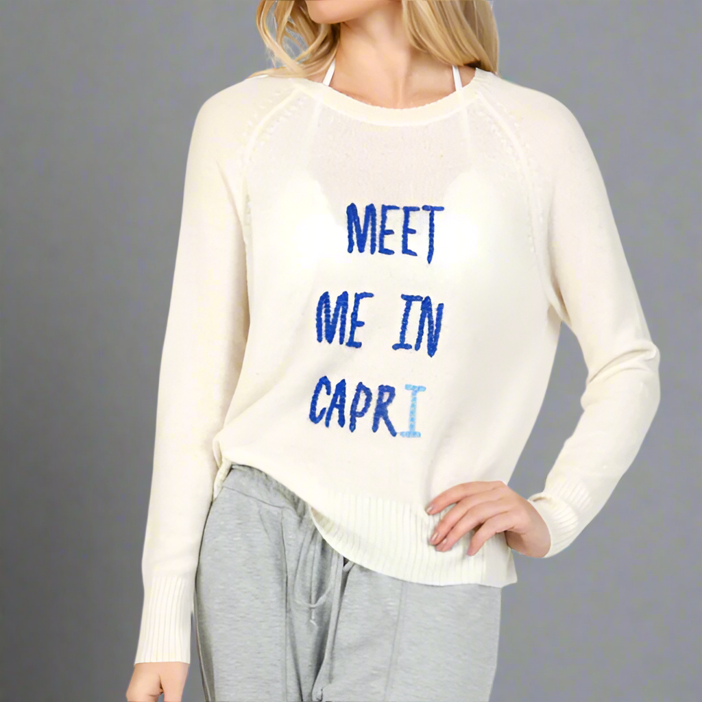MEET ME IN CAPRI CASHMERE
