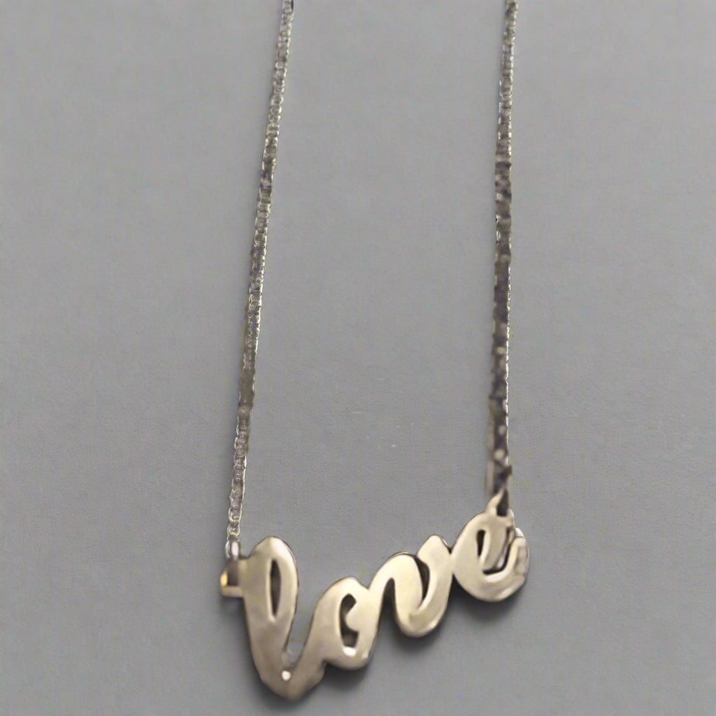 LOVE SILVER NECKLACE