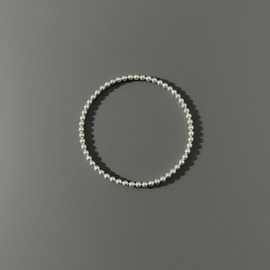 SILVER BEAD BRACELET