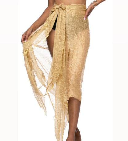 SHIMMERY SARONG WRAP
