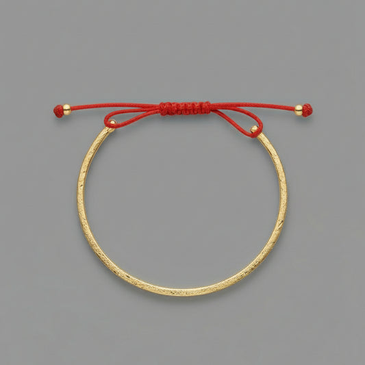 GOLD PLATED REDSTRAND BRACELET