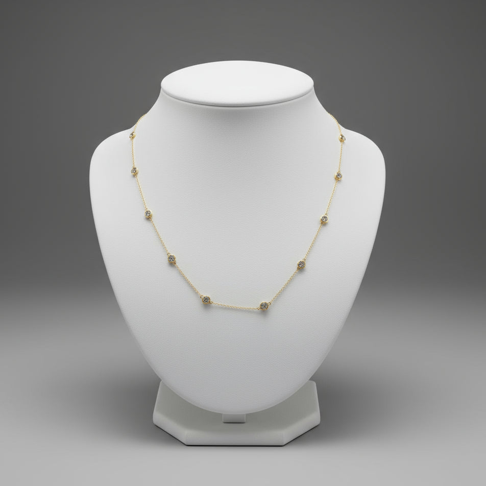 DIA BY THE YARD NECKLACE