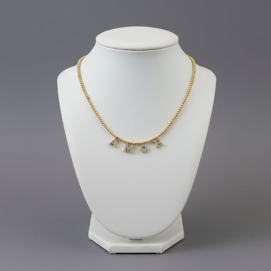 GOLD FILLED "AMOR" NECKLACE