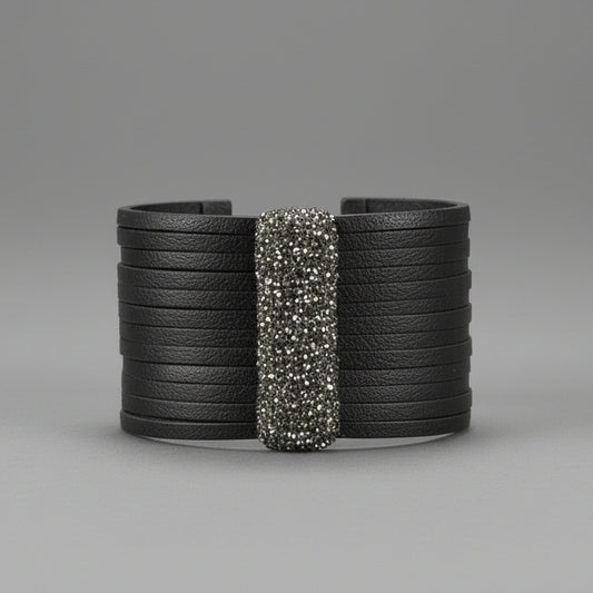 CUT FRINGE LEATHER BRACELET