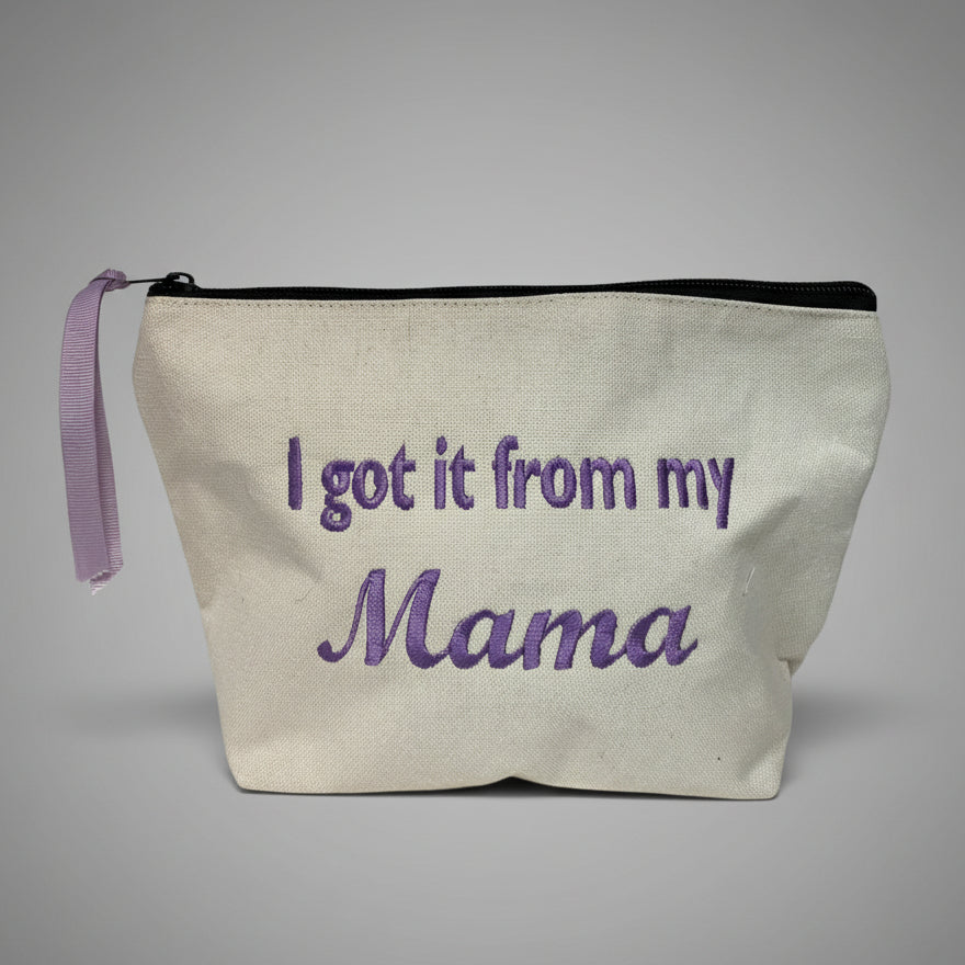 MOM THEME CANVAS POUCH