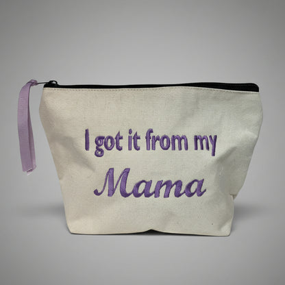 MOM THEME CANVAS POUCH