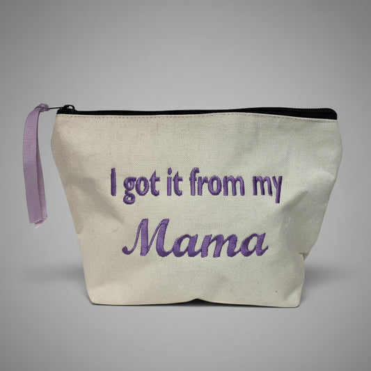 MOM THEME CANVAS POUCH