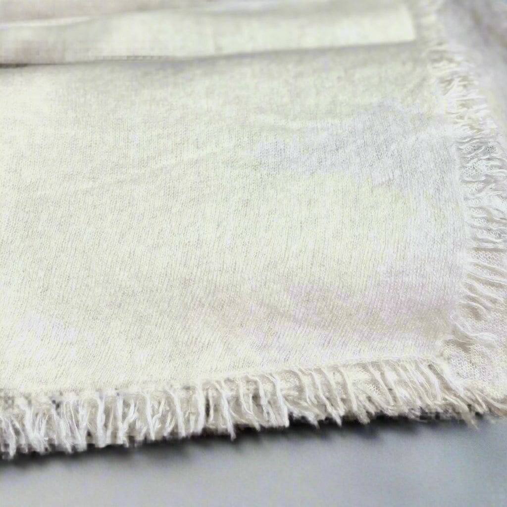CREAM CASHMERE SCARF