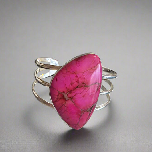 FUSCHIA JASPER BRACELET
