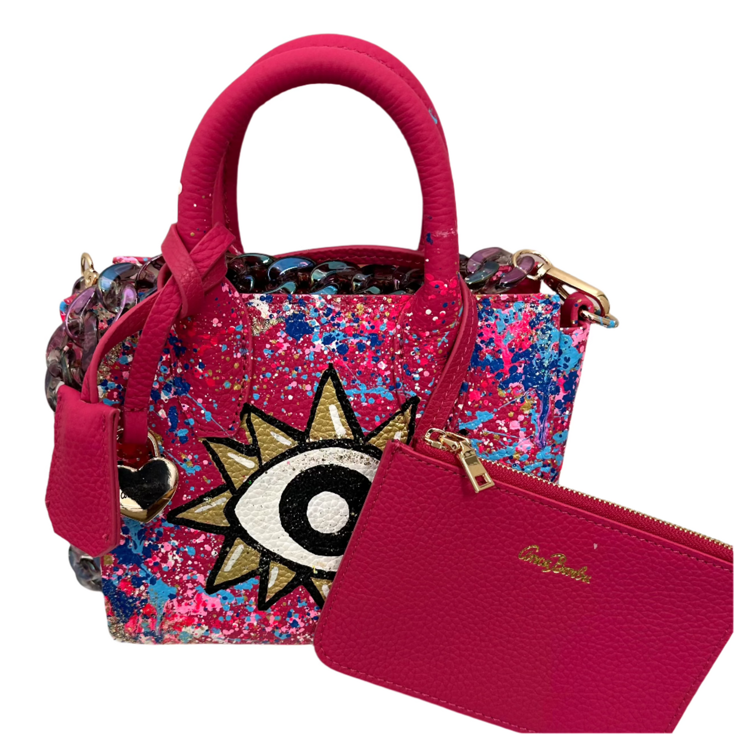 CAMILA HAND PAINTED MINI TOTE BAG