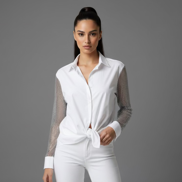 SILVER MESH SHIRT