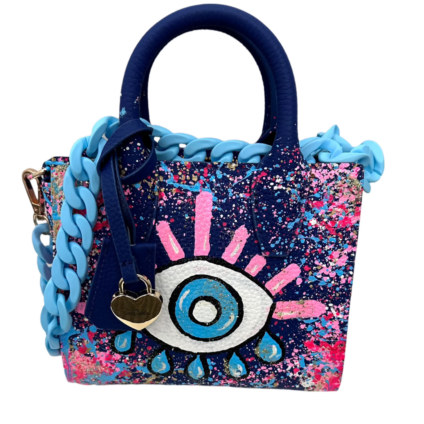 CAMILA HAND PAINTED MINI TOTE BAG