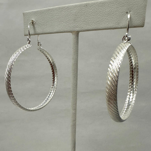 STERLING ROPE HOOPS