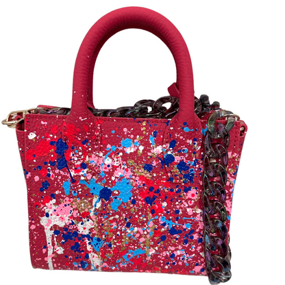 CAMILA HAND PAINTED MINI TOTE BAG