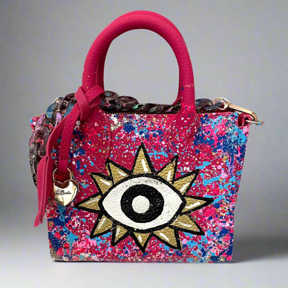 CAMILA HAND PAINTED MINI TOTE BAG