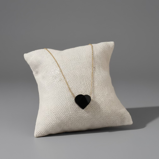 AMBER HEART CHAIN NECKLACE