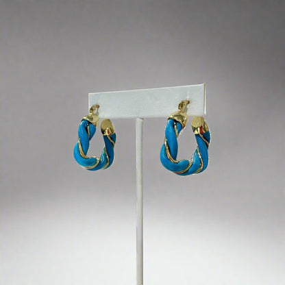 LEATHER & GOLD HOOPS