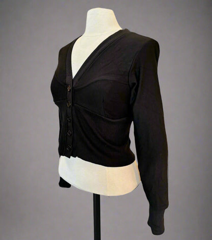 FRANCESCO CROP BUSTIER CARDIGAN