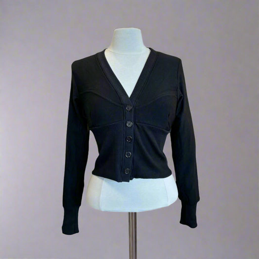FRANCESCO CROP BUSTIER CARDIGAN