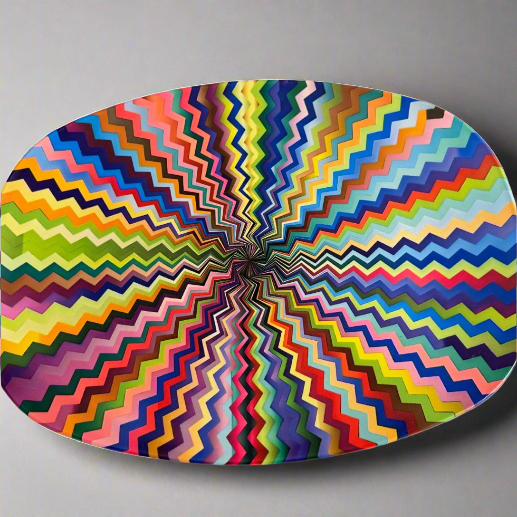 ZIG ABSTRACT PLATTER
