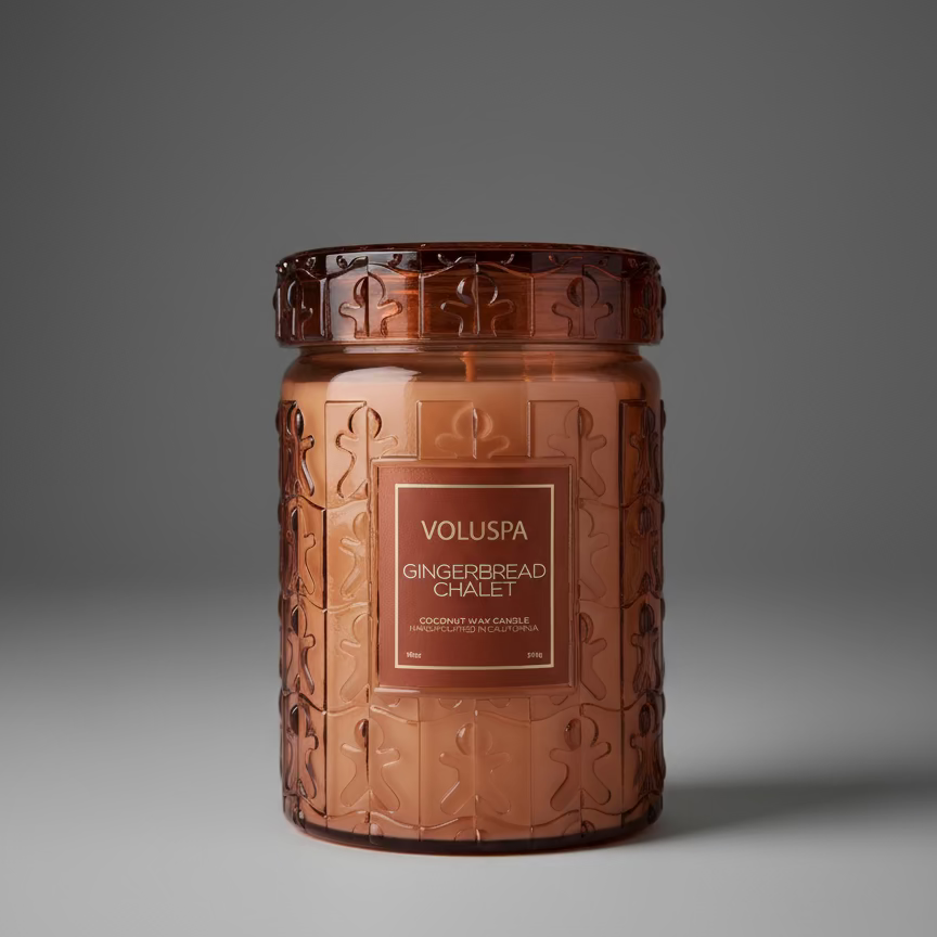 GINGERBREAD CHALET CANDLE