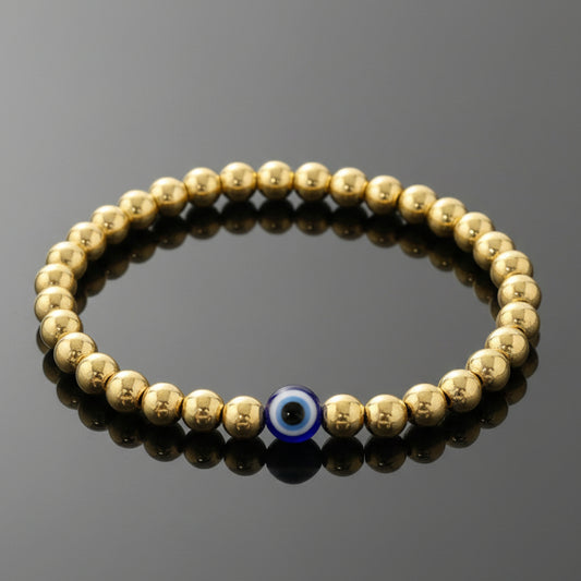 GOLD EVIL EYE BRACELET