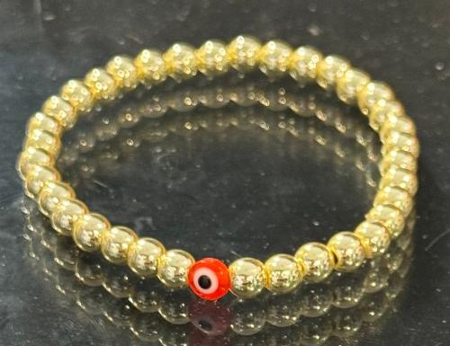 GOLD EVIL EYE BRACELET