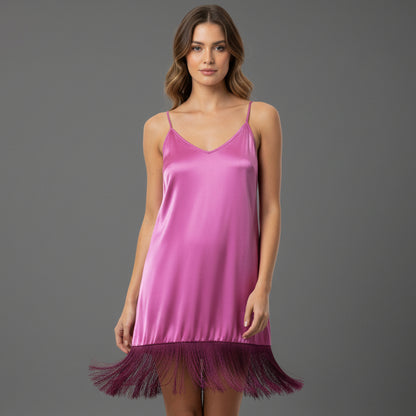 CHEMISE WITH FRINGE