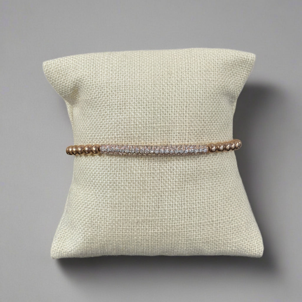 CZ PAVE BAR BRACELET