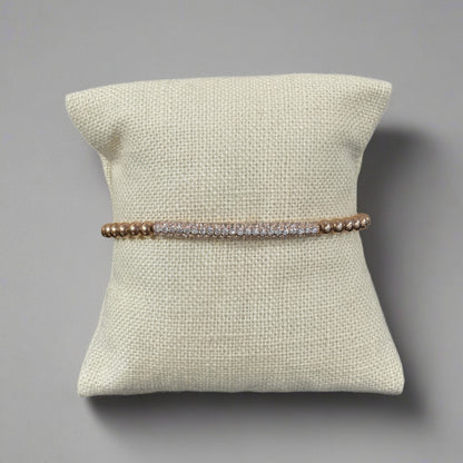 CZ PAVE BAR BRACELET