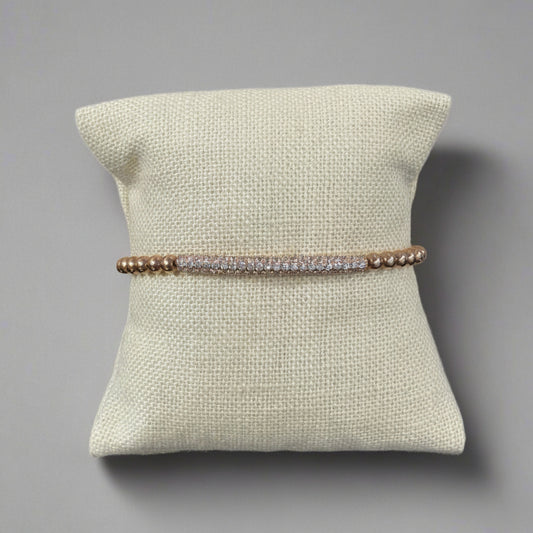 CZ PAVE BAR BRACELET